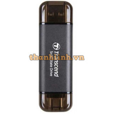 Ổ Cứng di Động SSD Transcend 256GB ESD310C, USB 3.2 Gen 2x1, Type-C & USB A, Black (TS256GESD310C)