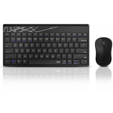 Bộ bàn phím chuột không dây Rapoo 8000M - Màu đen (Bluetooth/Wireless)