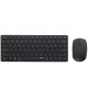 Bộ bàn phím chuột không dây Rapoo 9050M (Bluetooth/Wireless/ Pin sạc/ Đen)