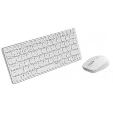 Bộ bàn phím chuột không dây Rapoo 9050M (Bluetooth/Wireless/ Pin sạc/ Trắng)