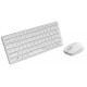 Bộ bàn phím chuột không dây Rapoo 9050M (Bluetooth/Wireless/ Pin sạc/ Trắng)