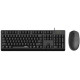 Bộ bàn phím chuột Rapoo X125SE (Đen)