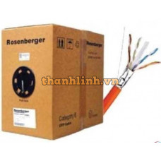 Cáp mạng Rosenberger, UTP Indoor, Cat.6, 4 đôi, CM PVC LAN CABLE, 23 AWG, Solid, màu vàng, 305m CP11-141-12-YW
