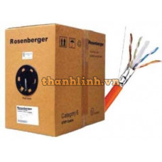 Cáp FTP Indoor , Cat.6 , 4 đôi , CM PVC LAN Cable , 23 AWG , Solid , xám , 305m Rogenberger CP11-241-12