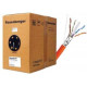 Cáp S/FTP Indoor , Cat.5e , 4 đôi , CM PVC LAN Cable , 23 AWG , Solid , xám , 305m Rogenberger CP11-331-12