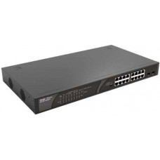 Thiết bị chuyển mạch cấp nguồn POE 16 x 1000M copper ports and 2 x 1000M uplink SFP combo ports: 16 ports for PoE/PoE+ Ruijie RG-ES118GS-P