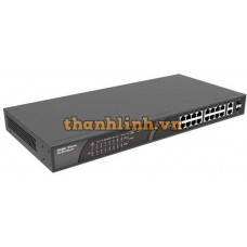 Switch PoE 16 cổng, tổng công suất 120W Ruijie RG-ES118S-LP