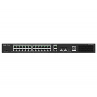 Bộ chia mạng 28-Port Gigabit Smart POE Switch, 24 PoE/POE+ Gigabit RJ45 Ports with 2 Gigabit RJ45/2 SFP uplink ports,370W PoE Ruijie RG-ES228GS-P