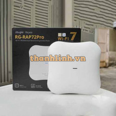 Bộ Phát Wifi 7 Ruijie Reyee RG-RAP72Pro BE5040 | 2 Băng Tần | Tốc Độ 5040Mbps | 512 User