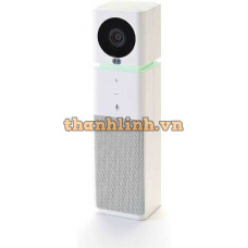 Camera hội nghị VNBM03-0017 Boom UNO white All-in-one full HD wide angle camera with built-in speakerphone, 1080p, 120 field of view, vertically adjustable lens, 360 omnidirectional pickup, echo cancellation, full-duplex, noise supression, USB 2.0, touch