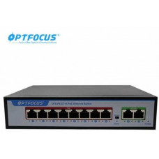 Switch POE Optfocus 8 cổng POE + 2 cổng uplink 10/100 OFS-PE-DT10P