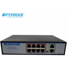 Switch POE Optfocus 8 cổng POE 10/100 + 2 cổng uplink 10/100/1000 OFS-PE-GT2DT8