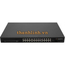 Bộ chia mạng Sundray 24 cổng Gigabit POE 4 SFP SI3200-24H-PWR