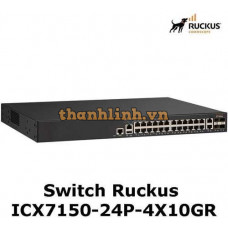 Switch Ruckus ICX7150-24P-4X10GR | 24 PoE+ 1GB | 4 SFP+ 10GB | 370W