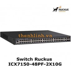 Switch Ruckus ICX7150-48PF-2X10G | 48 PoE+ 1GB| 2 SFP+ 10GB | 740W