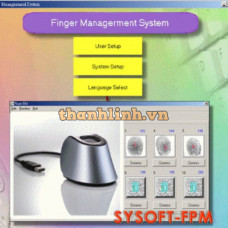 Phần mềm quản lý vân tay sử dụng với SYW95A Syris model SYSOFT-FPM