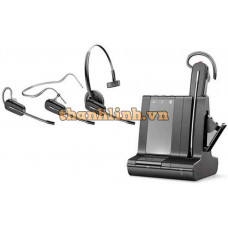 Tai nghe không dây Headset Plantronics Savi 8245 Office, S8245 CDM USB-A, UNLIMITED TT, CONVERTIBLE, DECT 6.0, NA (211837-01)