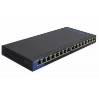 Bộ chia mạng Unmanaged Gigabit 16-port switch with 8 PoE+ ports Linksys LGS116P-AP
