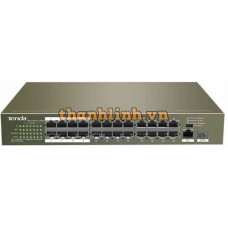 Bộ chia mạng kèm nguồn POE Tenda TEF1126P 24 cổng POE