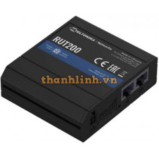 Bộ định tuyến sử dụng Sóng Di động GSM Công nghiệp 4G/LTE (Cat 4), 3G, 2G Wi-Fi WAN Failover Teltonika RUT200