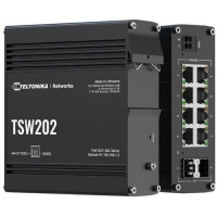 Bộ chia mạng Công nghiệp Managed PoE+ switch 8 x Gigabit Ethernet ports PROFINET and MRP support Teltonika TSW202