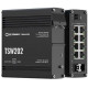 Bộ chia mạng Công nghiệp Managed PoE+ switch 8 x Gigabit Ethernet ports PROFINET and MRP support Teltonika TSW202