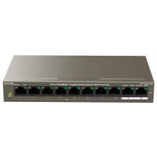 2-port 10/100/1000Mbps + 8-port PoE Switch TENDA TEF1110P (102W)
