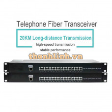 Bộ chuyển đổi quang thoại 16 kênh Excelltel FT16PER/T