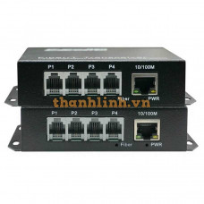 Bộ chuyển đổi quang thoại 4 kênh Excelltel FT4PER/T