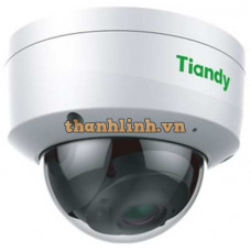 Camera IP 4MP, Dom Cam, PoE,IK10, Mic, IR 30m, IP67, Lighting 6KV Tiandy TC-C34KN