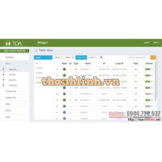 Phần mềm vận hạnh hệ thống IP-1000 TOA IP-1000S1