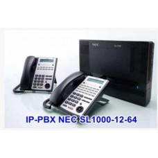 Tổng đài điện thoại IP-PBX NEC SL1000-12-64  ( 12 trung kế 64  nhánh ) 