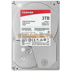 Ổ cứng Toshiba HDD - 3.5" P300 3TB 7200RPM 64MB SATAHDWD130UZSVA