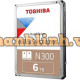 Ổ cứng Toshiba HDD - 3.5" N300 6TB 7200RPM 128MB SATAHDWR460UZSVA