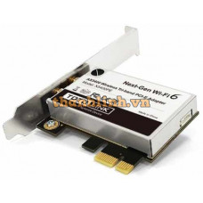 AX5400 Wi-Fi 6E Tri-band PCIe Adapter TOTOLINK X5400PE
