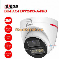 Camera HDCVI Wizcolor 2MP Dahua DH-HAC-HDW1249X-A-PRO