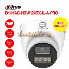 Camera HDCVI Wizcolor ánh sáng kép 2MP Dahua DH-HAC-HDW1249X-IL-A-PRO