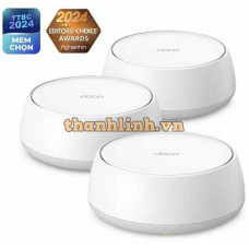 Bộ phát wifi 7 TP-Link Deco BE25 3-Pack (Chuẩn BE/ 5000Mbps/ 4 Ăng-ten ngầm/ Wifi Mesh/ Dưới 150 User)