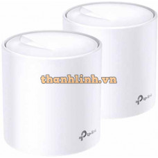 Bộ phát wifi 6 TP-Link Deco X10 2-Pack (Chuẩn AX/ AX1500Mbps/ 2 Ăng-ten ngầm/ Wifi Mesh/ Dưới 100 User)