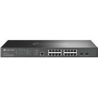 Bộ chia mạng Omada 16-Port 2.5G and 2-Port 10GE SFP+ L2+ Managed Switch with 8-Port PoE+ TP-Link TL-SG3218XP-M2