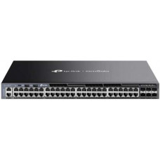 Bộ chia mạng Omada 48-Port Gigabit Stackable L3 Managed Switch with 6 10GE SFP+ Slots TP-Link TL-SG6654X