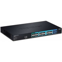 28-port Gigabit POE+ Layer 2 Switch with 4 shared SFP slots Trendnet TL2-PG284