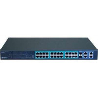 24-Port 10/100Mbps Web Smart PoE Switch with 4 Gigabit Ports and 2 SFP Slots ( 170W ) Trendnet TPE-224WS