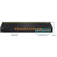 16-port GREENnet Gigabit PoE+ Switch ( 250W ) Trendnet TPE-TG160g