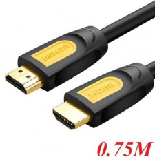 Cáp HDMI Tròn Ugreen 0.75m (Vàng/Đen) 10151