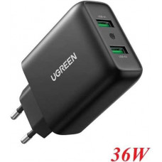 Sạc USB Ugreen EU (Đen) 10216