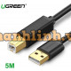 Cáp máy in USB 2.0 dài 5m Ugreen 10352 cao cấp