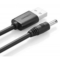 Ugreen 10376 1m màu đen dây cấp nguồn USB 2.0 sang đầu cái 3,5mm US277 20010376