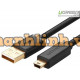 Cáp USB 2.0 to USB Mini 1,5m mạ vàng Chính hãng Ugreen 10385