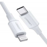 Cáp sạc USB Type-C to Lightning dài 1m chuẩn MFI Apple, sạc nhanh 3A Ugreen 10493 cao cấp